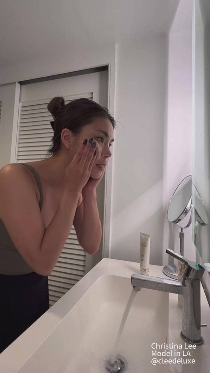 LA-based model Christina Lee reveals her secret to glowing skin: Floralla's PRO Moisturizing Rejuvenation Serum.
